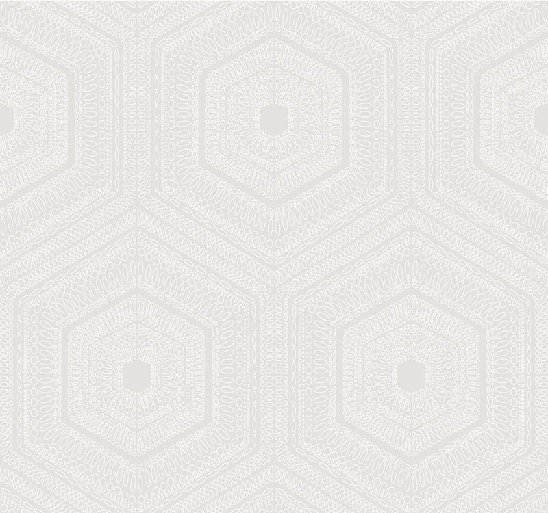 Winfield Thybony Wallpaper WTP4036.WT Concentric Groove Cream