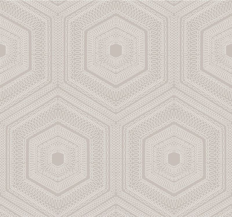 Winfield Thybony Wallpaper WTP4042.WT Concentric Groove Buff
